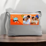 Canvas Pouch with Handle and Zipper Thumbnail
