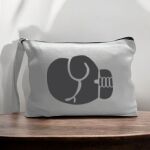 Canvas Pouch with Handle and Zipper Thumbnail