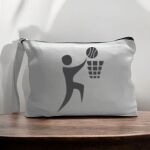 Canvas Pouch with Handle and Zipper Thumbnail