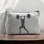 Canvas Pouch with Handle and Zipper Thumbnail