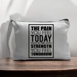 Canvas Pouch with Handle and Zipper Thumbnail