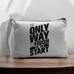 Canvas Pouch with Handle and Zipper Thumbnail