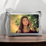 Canvas Pouch with Handle and Zipper Thumbnail