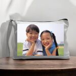 Canvas Pouch with Handle and Zipper Thumbnail