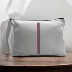Canvas Pouch with Handle and Zipper Thumbnail