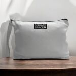 Canvas Pouch with Handle and Zipper Thumbnail