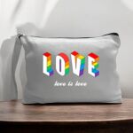 Canvas Pouch with Handle and Zipper Thumbnail