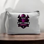 Canvas Pouch with Handle and Zipper Thumbnail