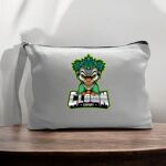 Canvas Pouch with Handle and Zipper Thumbnail