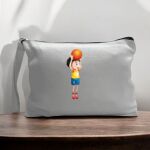 Canvas Pouch with Handle and Zipper Thumbnail