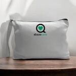 Canvas Pouch with Handle and Zipper Thumbnail