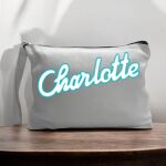 Canvas Pouch with Handle and Zipper Thumbnail