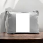 Canvas Pouch with Handle and Zipper Thumbnail