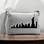 Canvas Pouch with Handle and Zipper Thumbnail