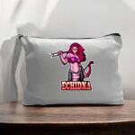 Canvas Pouch with Handle and Zipper Thumbnail