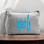 Canvas Pouch with Handle and Zipper Thumbnail