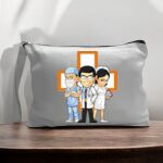 Canvas Pouch with Handle and Zipper Thumbnail
