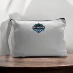 Canvas Pouch with Handle and Zipper Thumbnail