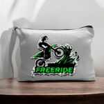 Canvas Pouch with Handle and Zipper Thumbnail