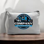 Canvas Pouch with Handle and Zipper Thumbnail