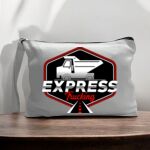 Canvas Pouch with Handle and Zipper Thumbnail