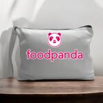 Canvas Pouch with Handle and Zipper Thumbnail
