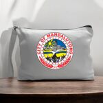 Canvas Pouch with Handle and Zipper Thumbnail