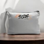 Canvas Pouch with Handle and Zipper Thumbnail