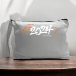Canvas Pouch with Handle and Zipper Thumbnail