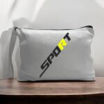 Canvas Pouch with Handle and Zipper Thumbnail