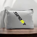 Canvas Pouch with Handle and Zipper Thumbnail