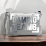 Canvas Pouch with Handle and Zipper Thumbnail