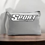 Canvas Pouch with Handle and Zipper Thumbnail