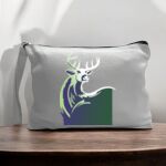 Canvas Pouch with Handle and Zipper Thumbnail
