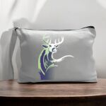 Canvas Pouch with Handle and Zipper Thumbnail