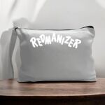 Canvas Pouch with Handle and Zipper Thumbnail
