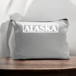 Canvas Pouch with Handle and Zipper Thumbnail
