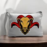 Canvas Pouch with Handle and Zipper Thumbnail