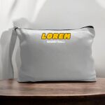 Canvas Pouch with Handle and Zipper Thumbnail