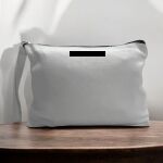 Canvas Pouch with Handle and Zipper Thumbnail