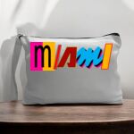 Canvas Pouch with Handle and Zipper Thumbnail
