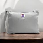 Canvas Pouch with Handle and Zipper Thumbnail