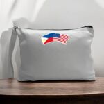 Canvas Pouch with Handle and Zipper Thumbnail