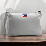Canvas Pouch with Handle and Zipper Thumbnail