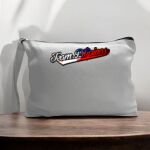 Canvas Pouch with Handle and Zipper Thumbnail