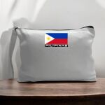 Canvas Pouch with Handle and Zipper Thumbnail