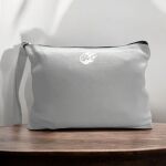 Canvas Pouch with Handle and Zipper Thumbnail