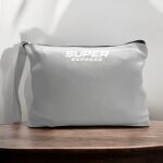 Canvas Pouch with Handle and Zipper Thumbnail