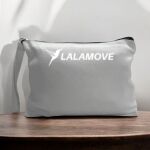 Canvas Pouch with Handle and Zipper Thumbnail