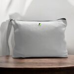 Canvas Pouch with Handle and Zipper Thumbnail